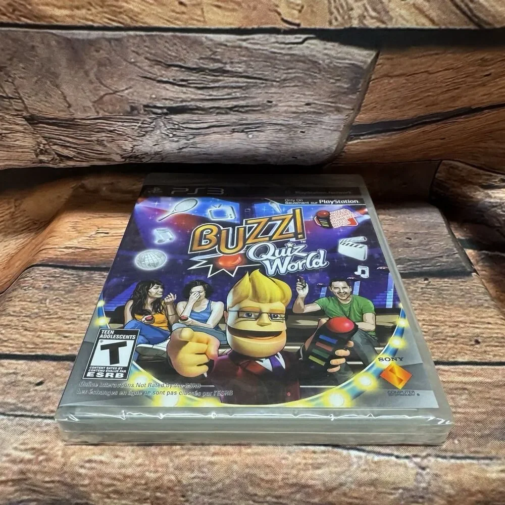 Buzz! Quiz World PS3 Sony PlayStation 3 Video Game New Sealed Buzzers Required